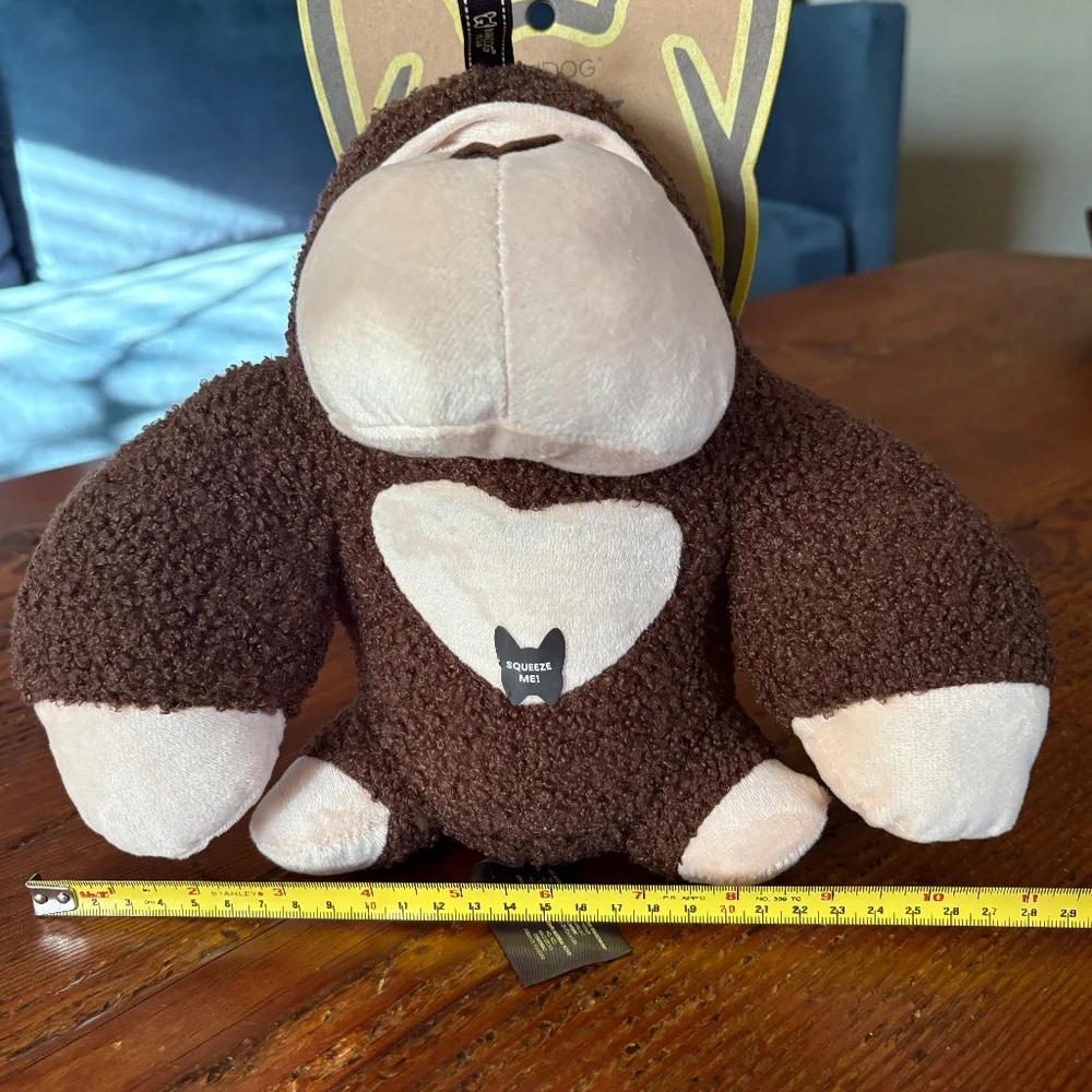NWT NanDog My BFF Koko the Gorilla Plush Squeaky Toy